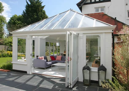 Conservatory with Folding Sliding Doors in Berkshire