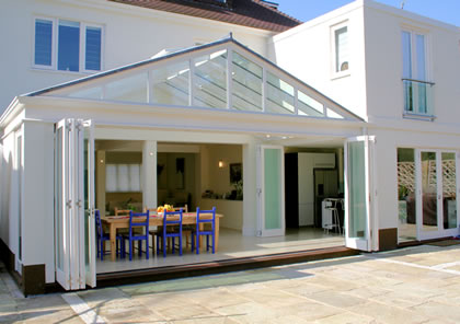  Folding sliding doors and conservatory in Barnes, S W London