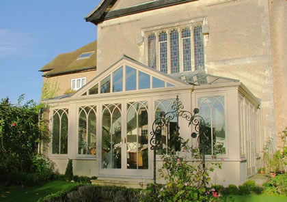 Conservatory on a Grade II Listed building near Cirencester, Glos