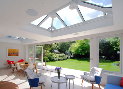 Double Orangery with views to garden in South West London