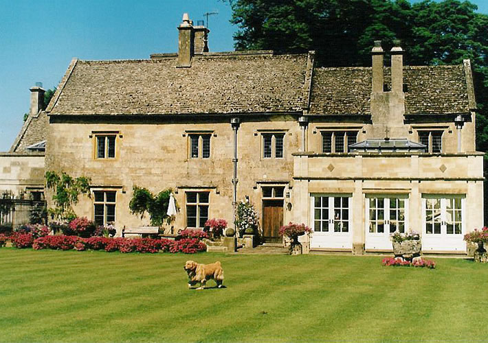 Traditional orangery extension on a Grade II listed Cotswolds property